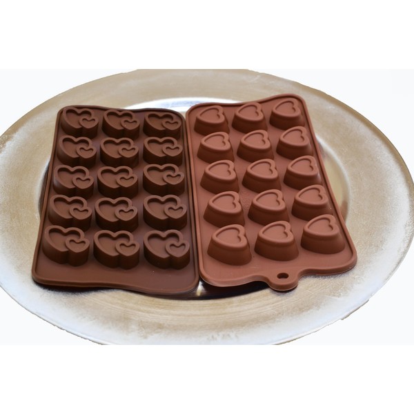 TopolMold Chocolate Set Heart to Heart In Love Shape Tray