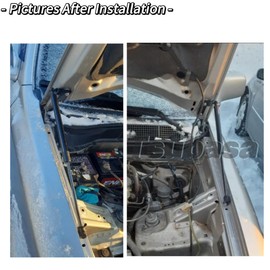 TSUBASA Lift Supports for Honda CRV CR-V (RD1-RD3) 1995-2001 Front Bonnet Hood Modify Carbon Fiber Gas Charged Shock Dampers Spring Struts Bar (2 PCS) (Red Carbon Fiber)