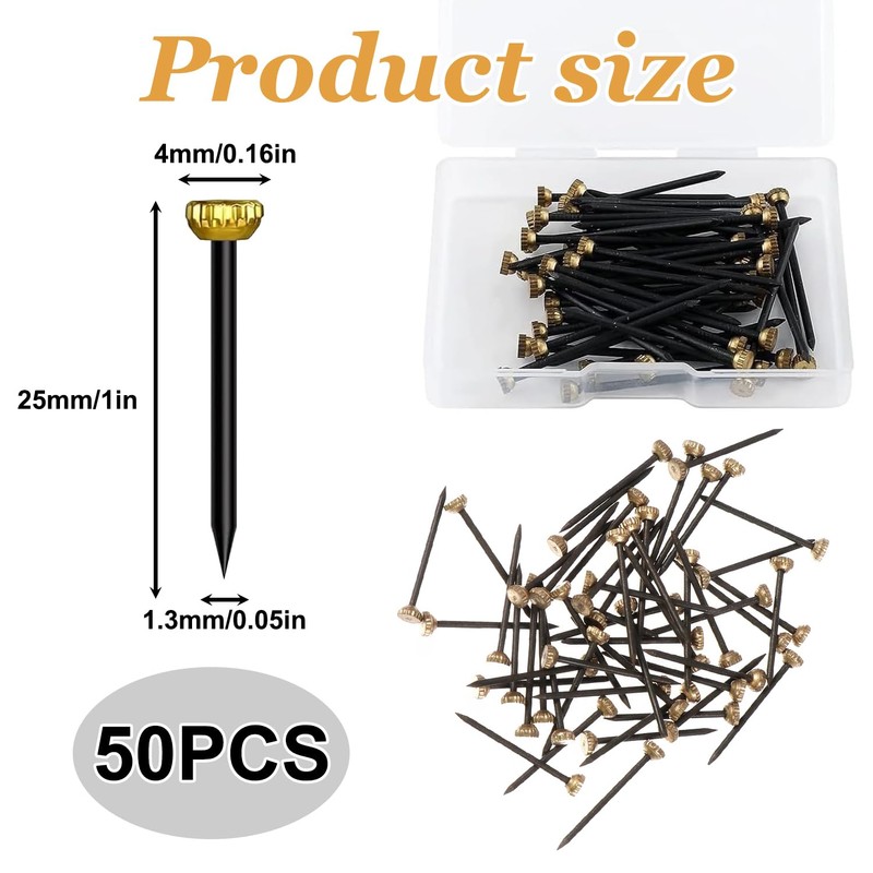 50Pcs Picture Frame Hangers with Nails - Heavy-Duty Wall Hanging