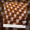 TOPWEL 100pcs (1/4 dram) 1ml Amber Glass Essential Oil Bottle