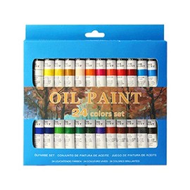 Pintura al óleo profesional de 24 colores de pintura de dibujo pigmento de 12 ml de tubos conjunto de artista