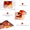 PACKOVE 2Pcs Tooth Combs Retro Wide Tooth Hairdressing Combs for