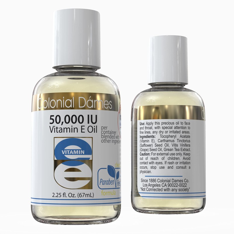 Colonial Dames High Potency 50,000 IU Vitamin E Oil Blend