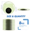 TOAOB 8pcs Luminous Large Googly Wiggle Eyes with Self Adhesive