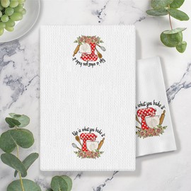 COWEB Funny Kitchen Towels - Best Gifts for Bakers, Baking Gifts for Women, Life is What You Bake It, Dish Towels for Kitchen, Tea Towels for Baking, Baking Towels, 16x24 Inch