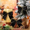 Panelee 12 Pcs Black Christmas Bows 6 x 6 in