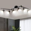 LTBLIGHT Track Lighting Fixtures Ceiling, 6-Head Adjustable LED Track Lighting