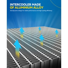 PHILTOP Intercooler 530 * 194 * 75MM, 55mm for 2012 Mini S R56 (2006-2012) FWD Hatchback 1598cc 128KW (Petrol) Aluminum Alloy Silver