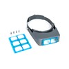 QWORK Headband Magnifier, Double Optical Lens Head-Mounted Reading Magnifier Hands