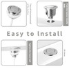 2Pcs Toilet Flush Buttons, 38mm Single Flush Toilet Push Buttons,