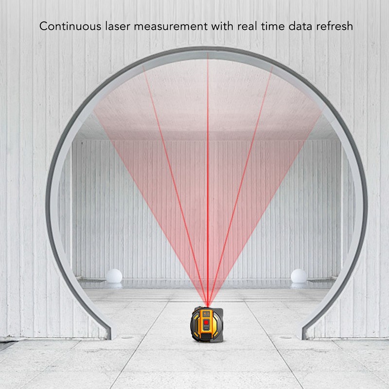 Laser Tape Measure High Accuracy ABS Housing Manganese Steel Digital