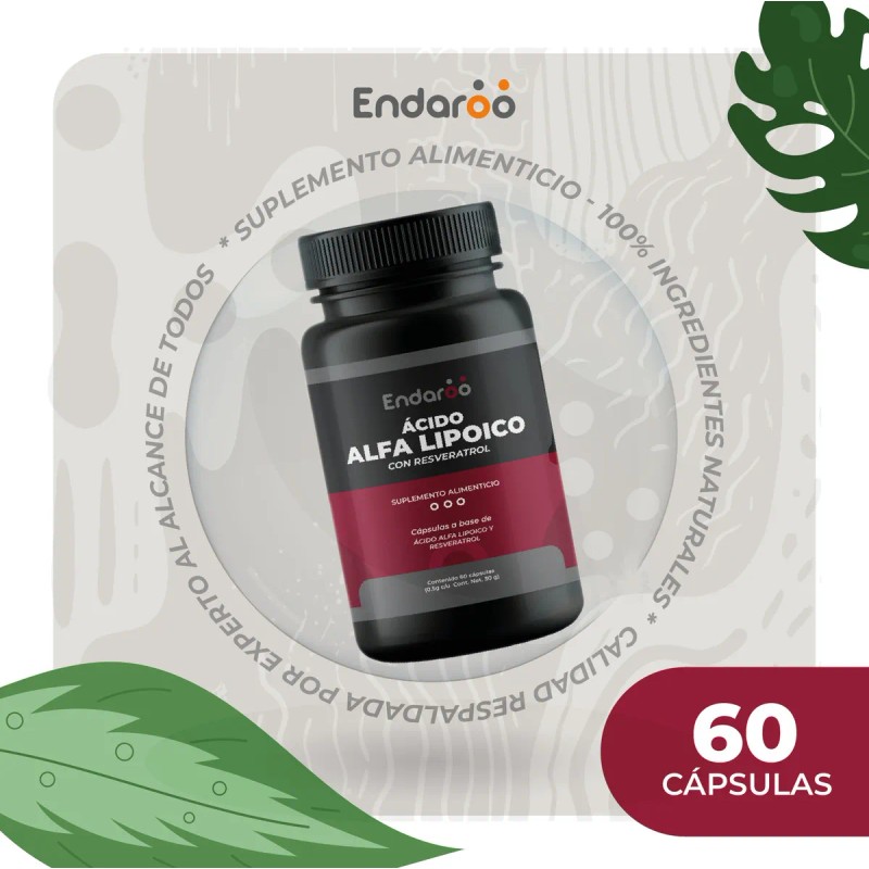 Ácido Alfa Lipoico Resveratrol Endaroo