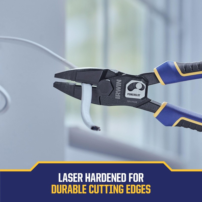 IRWIN POWERSLOT Pliers, High Leverage Lineman's 9.5" and 7in1 Multi-function