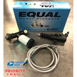 Exedy Master & Slave Cylinder w/ Stainless Clutch Line Kit For 90-97 Mazda Miata