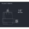 Midline Valve S1546-OM Radiator Steam Air Float Vent; Heat Regulator