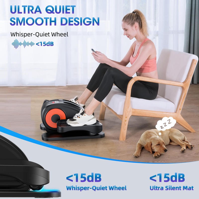 GUGTTR Under Desk Elliptical, Leg Exerciser While Sitting for Seniors