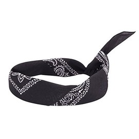 Boolavard 100% Cotton 1pcs, 6pcs or 12pcs Pack Bandanas with Original Paisley Pattern Colour of Choice Headwear/Hair (Black)
