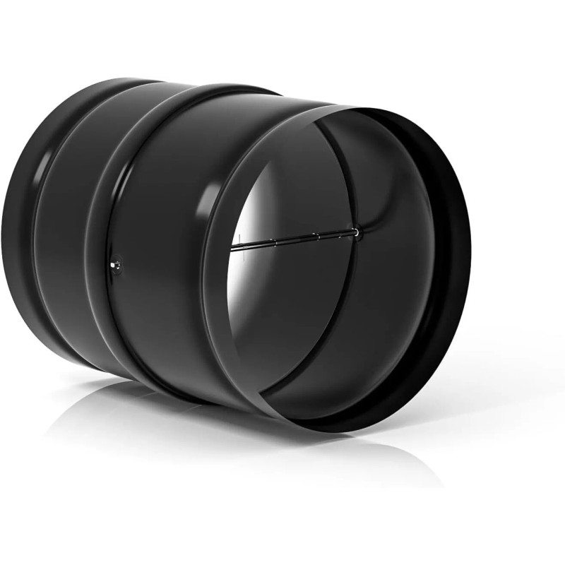 ‎ATOM NEXUS Backdraft Damper with Spring-Loaded Folding Blades Ducting in