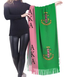 Rirgoasjax Sorority Gifts Cashmere - Like Cozy Wrap Scarf With Tassels For Women - Ideal For Special Occasions & Elegant Evening Dresses Society Gifts