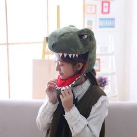 DOKiDOKI T-REX Dinosaur, Kaiju, Cosplay Costume, Hat, Headwear, Mask, Photo Shooting, Funny Goods, Events, Party Goods, Halloween, Banquets, Year-end Party, Welcome Party, Cute, MoE, Transformation,