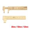 Handy Sliding Gauge Brass Vernier Caliper Ruler Measuring Tool Double