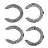 4pcs Horseshoes Aluminum Alloy Light Weight Reliable Practical Horse Riding