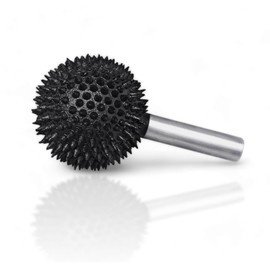Extreme Coarse Sphere Rotary Burr, 1⁄4" Shaft, Ball Shape Rotary Rasp bit for Wood carving-fit Bosch,Foredom, DeWalt, Milwaukee Tools- Abrasive Tungsten Carbide Rasp Sphere, 1-1/4"(32mm) Head Diameter