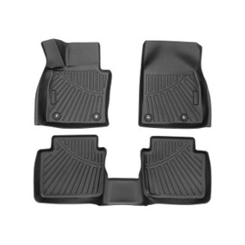 Powerty Floor Mats for 2023 2024 2025 Mazda CX50 CX-50 Accessories All Weather Floor Liner 3D TPE 1st & 2nd Row Floor Mat Heavy-Duty Floor Liners