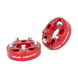 Rough Country 1.5" Wheel Spacers for 97-06 Jeep Wrangler TJ | 84-01 XJ - 1090RED