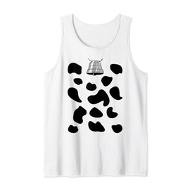 Cow costume cow bell cow spots cow pattern carnival farmer Tank Top