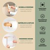 eluno Bamboo Wall Mounted Kitchen Roll Holder Natural Design Wall