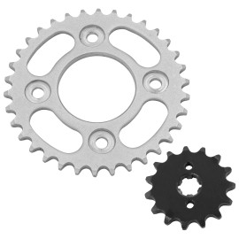 Caltric Front Rear Drive Chain Sprocket for Honda Grom 125 2014-2020 23801-K26-900