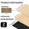 2Pcs Wood Slat Acoustic Panels for Wall - 47.2in x