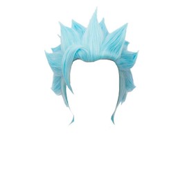 Kadiya Short Blue Cosplay Wig Heat Resistant Full Synthetic Hair (Not Styled)