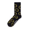 Nirvana Herren-Wadensocken in Schwarz, Weiß und Gelb, 3er-Set | Klassisches