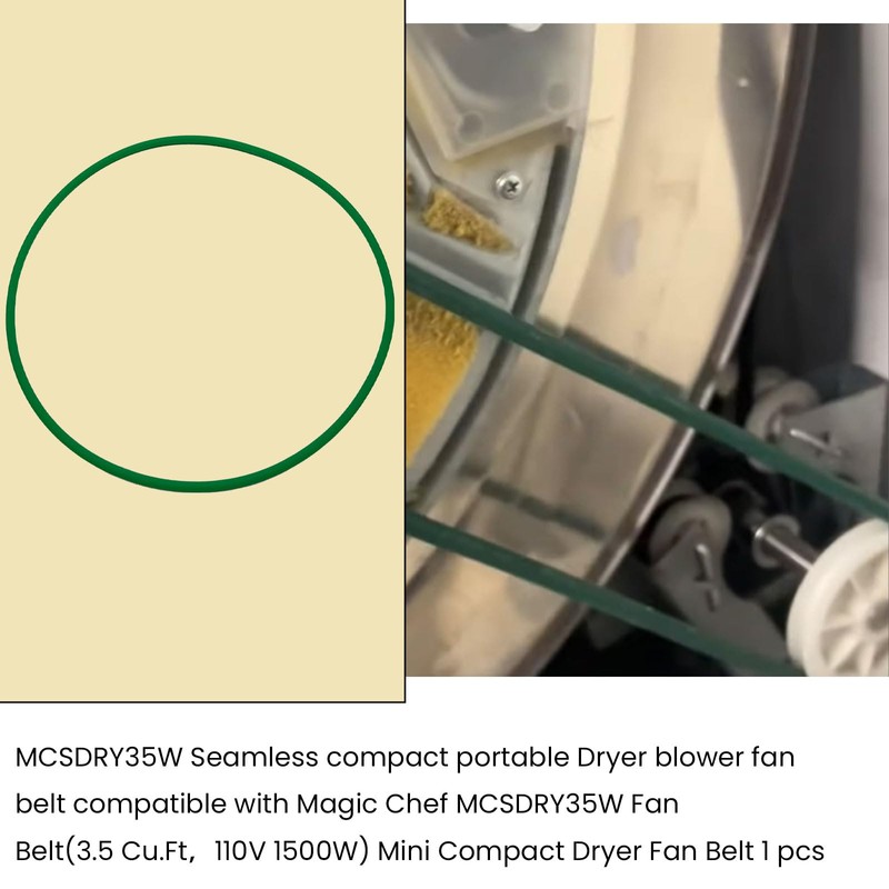 MCSDRY35W Seamless compact portable Dryer blower fan belt compatible with