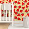 Removable Wallpaper 9ft x 2ft - Whimsical Watermelon Summer Fruit
