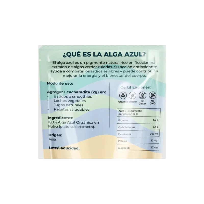 Alga Espirulina Azul Orgánica