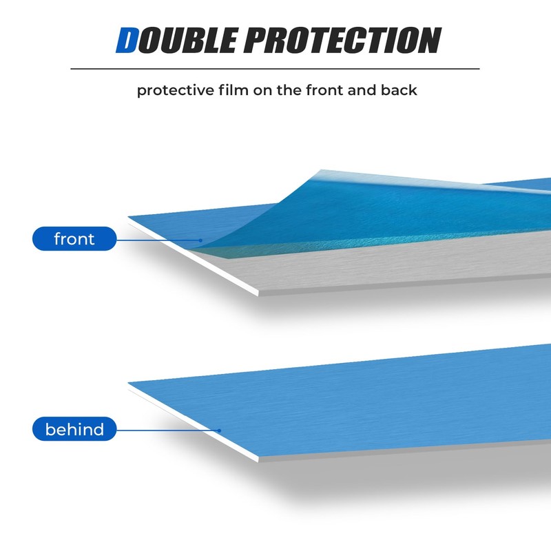 Uxney Aluminum Sheet, 2"x8" 2mm Thick (14 Gauge) 6061 T651