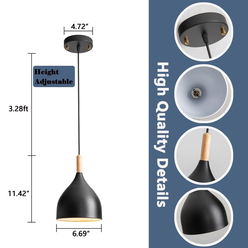 civaza Battery Operated Hanging Light with Remote,Kitchen Island Chandelier Set