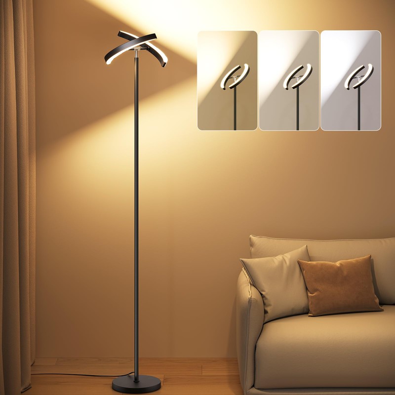 SUNMORY Floor Lamps for Living Room, 28W Bright LED Floor
