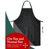 APRONNER Cotton Linen Baking Plus Size Aprons for Women with