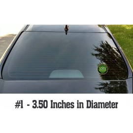 Vintage John Deere 1936 Vintage Historic Logo Established 1837 - Emblem Sticker Decal - 6" Inch Diamter