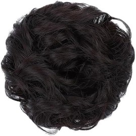 Messy Bun Hair Piece Tousled Updo Hairpiece for Women Wavy Curly Scrunchies Clip in Claw Hair Bun Synthetic Chignon Claw Clip With Hair Attached