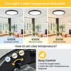 2 Pack 16 Inch LED Flush Mount Ceiling Light: 32W