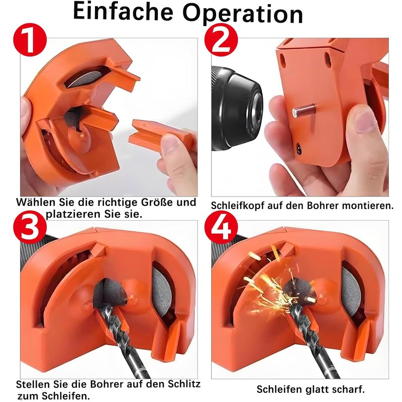 Yuentoen Multipurpose Drill Bit Grinding Sharpener, Drill Sharpener, Drill Grinder,