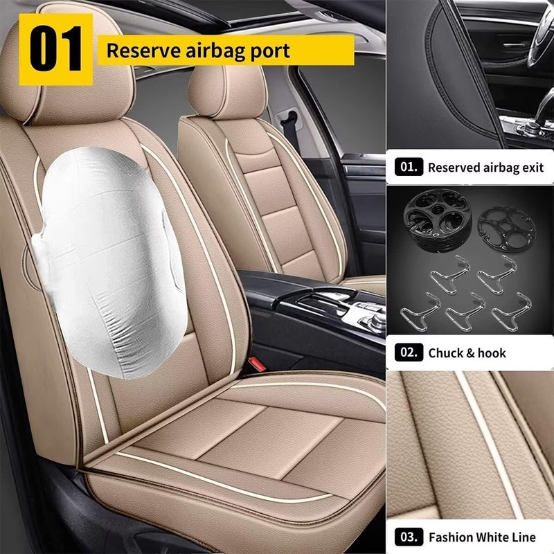 YORKNEIC for Toyota 4Runner Seat Covers: 2003-2025 2026 2 Front
