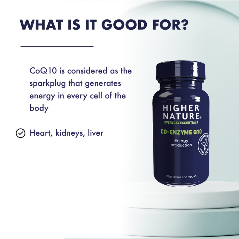 Higher Nature - Co-Enzyme Q10 30mg - Supports Energy Production