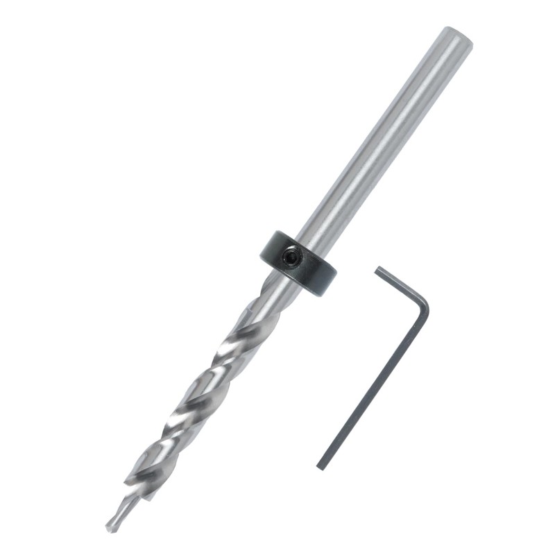 POWERTEC 3/8" Shank Pocket Hole Drill Bit with 6.5" Stop