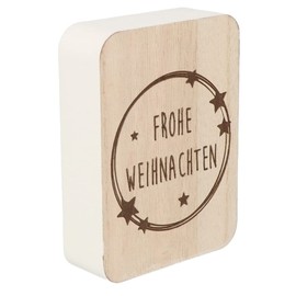 Spruchreif Saying Board with Christmas Motif Decorative Board with Saying Wooden Stand Christmas Decorative Stand Christmas Gift Christmas Family Friends Merry Christmas